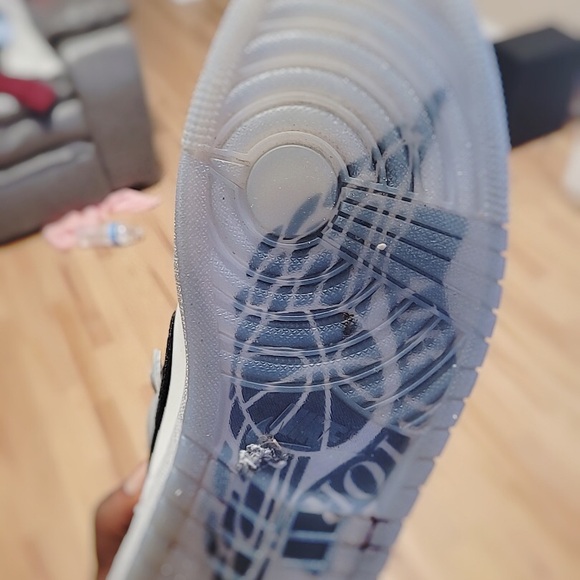 Authentic Nike Dior Air Force one sneakers,only worn once - Picture 10 of 11